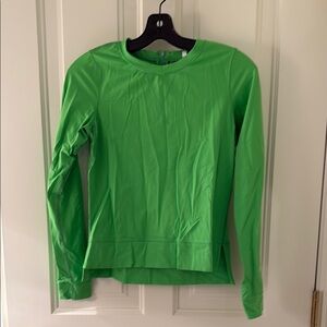 lululemon Vibrant Green Long Sleeve Top - size 4
